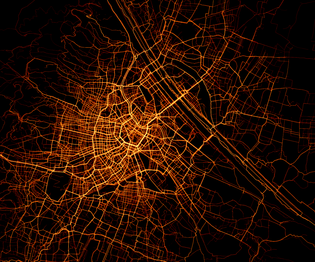 vienna.cycle.routes.heat.map