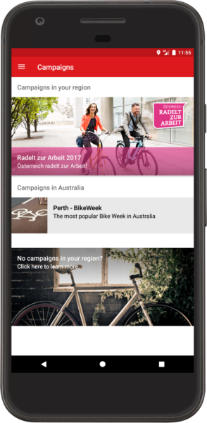 bicycle campaigns bike app