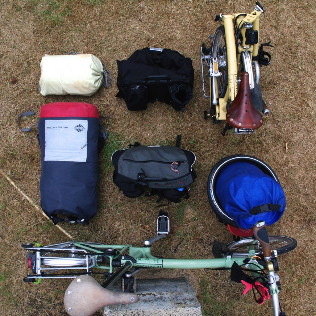 Reisegepäck mit dem Faltrad