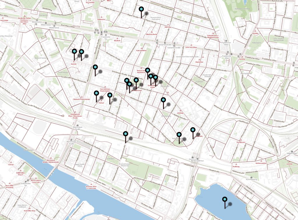 Neighbourhood tips Friedrichshain Map Boxhagener Platz