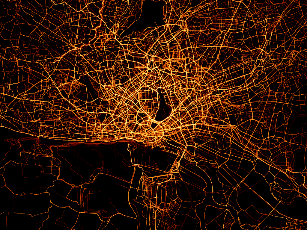 Heatmap Hamburg Bike Citizens Radverkehr 
