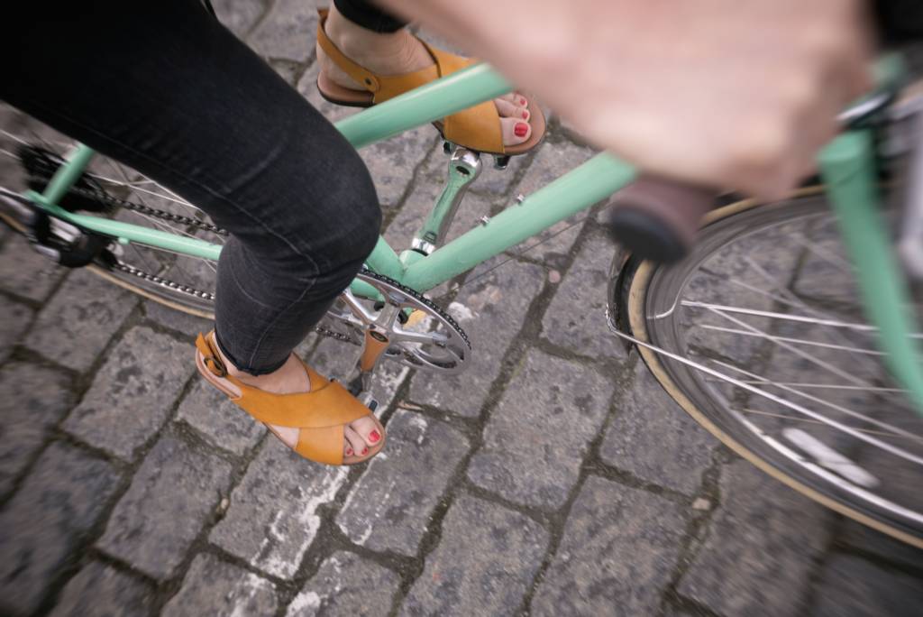 Damenschuh Fahrradschuh Sandalen Rübsam Damenrad Lederschuh Reise Alltag Stadt perfekt Passform 