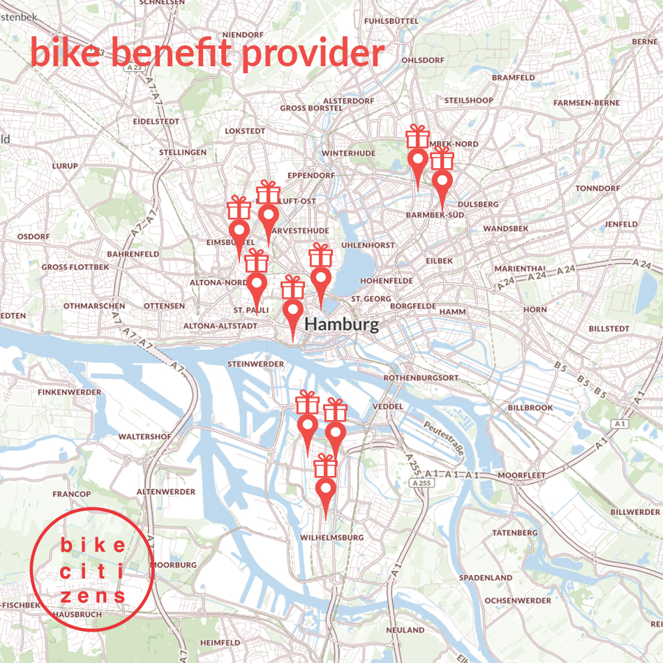 Hamburg Germany Bike Benefit Programme Provider Presents Finnero Goodies Give-Away Prices 