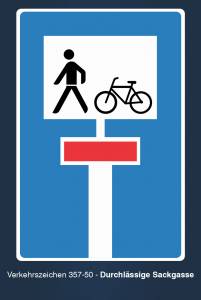 Verkehrszeichen Zeichen Radweg Fahrradstraße Grafik StVZO