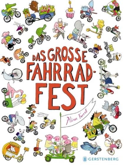 Allison Farrell Fahrradfest Kinderbuch Fahrrad Buch Kinder Lastenrad Radhausen Wimmelbuch Suchbuch