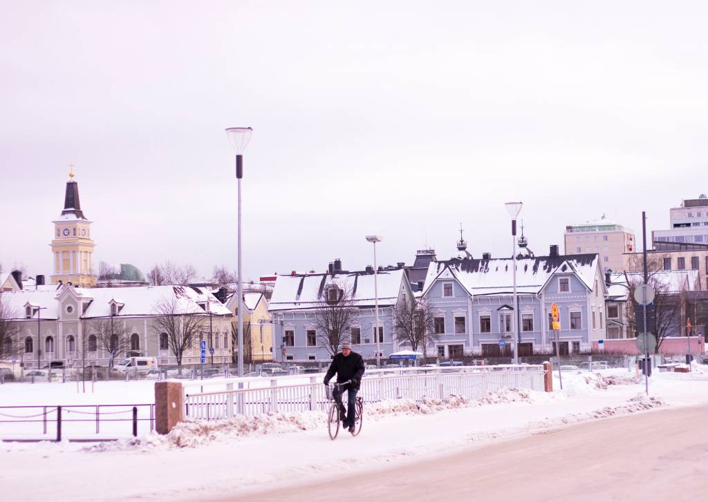 Cycling in Oulu, Finland Photo by nnie tr on Unsplash